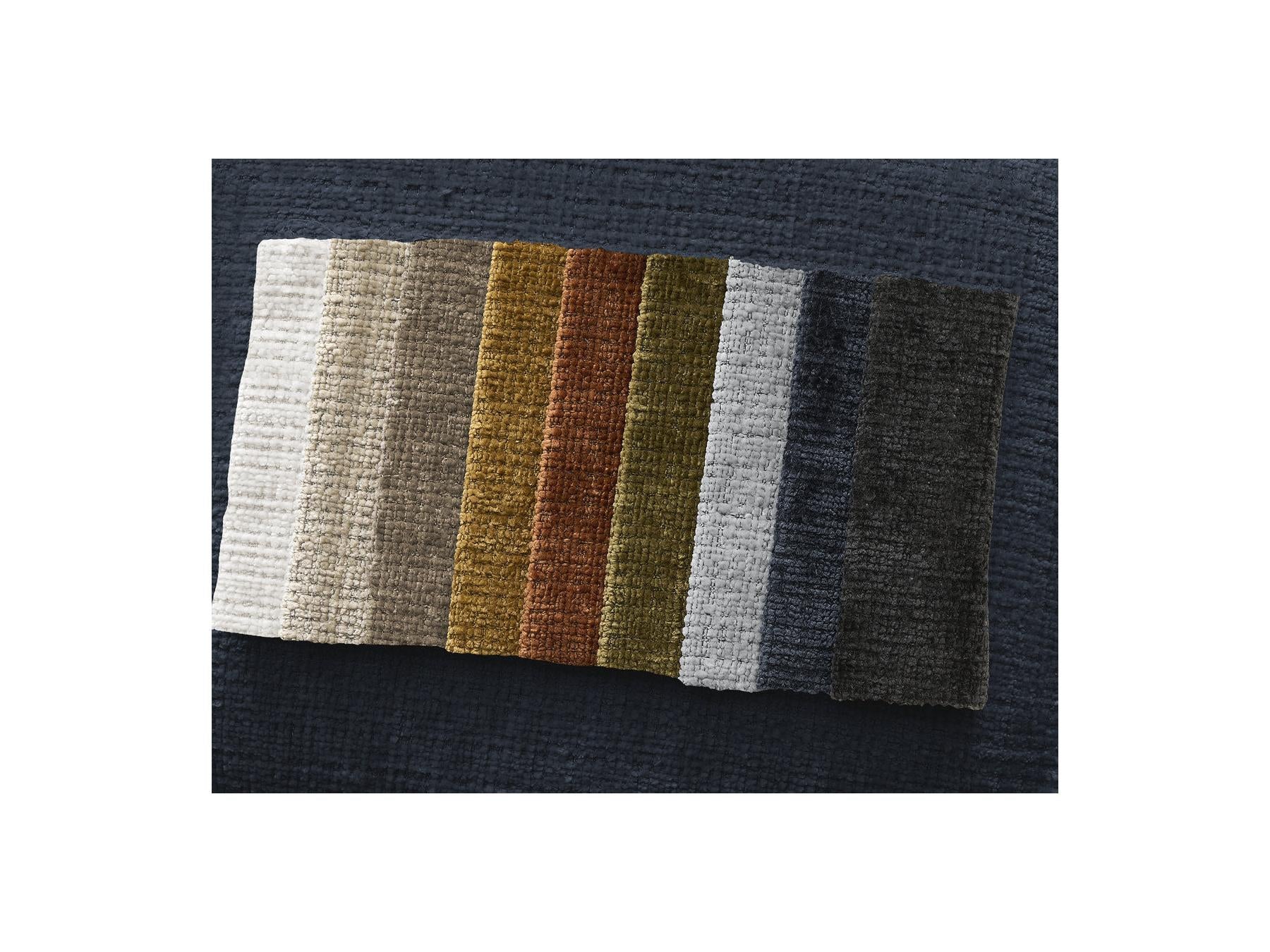 Neil - Canapé Droit Fixe 3 Places - Tissu Texturé