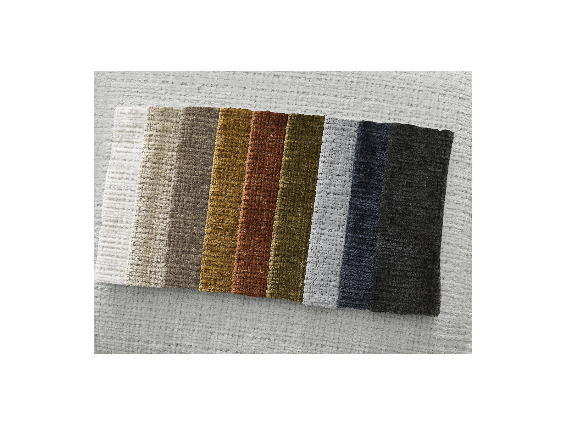 Neil - Canapé Droit Fixe 3 Places - Tissu Texturé