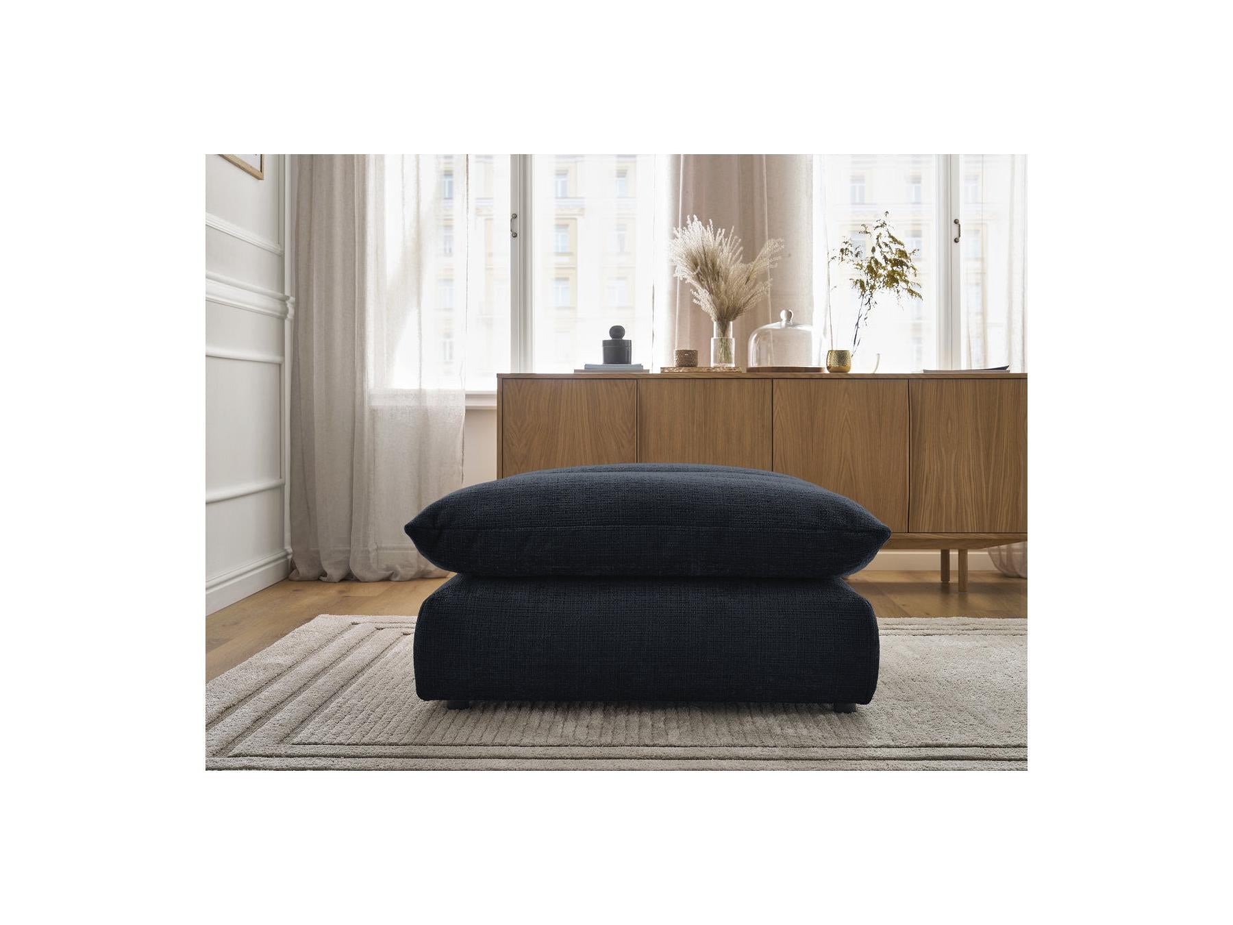 Neil - Pouf - Tissu Texturé