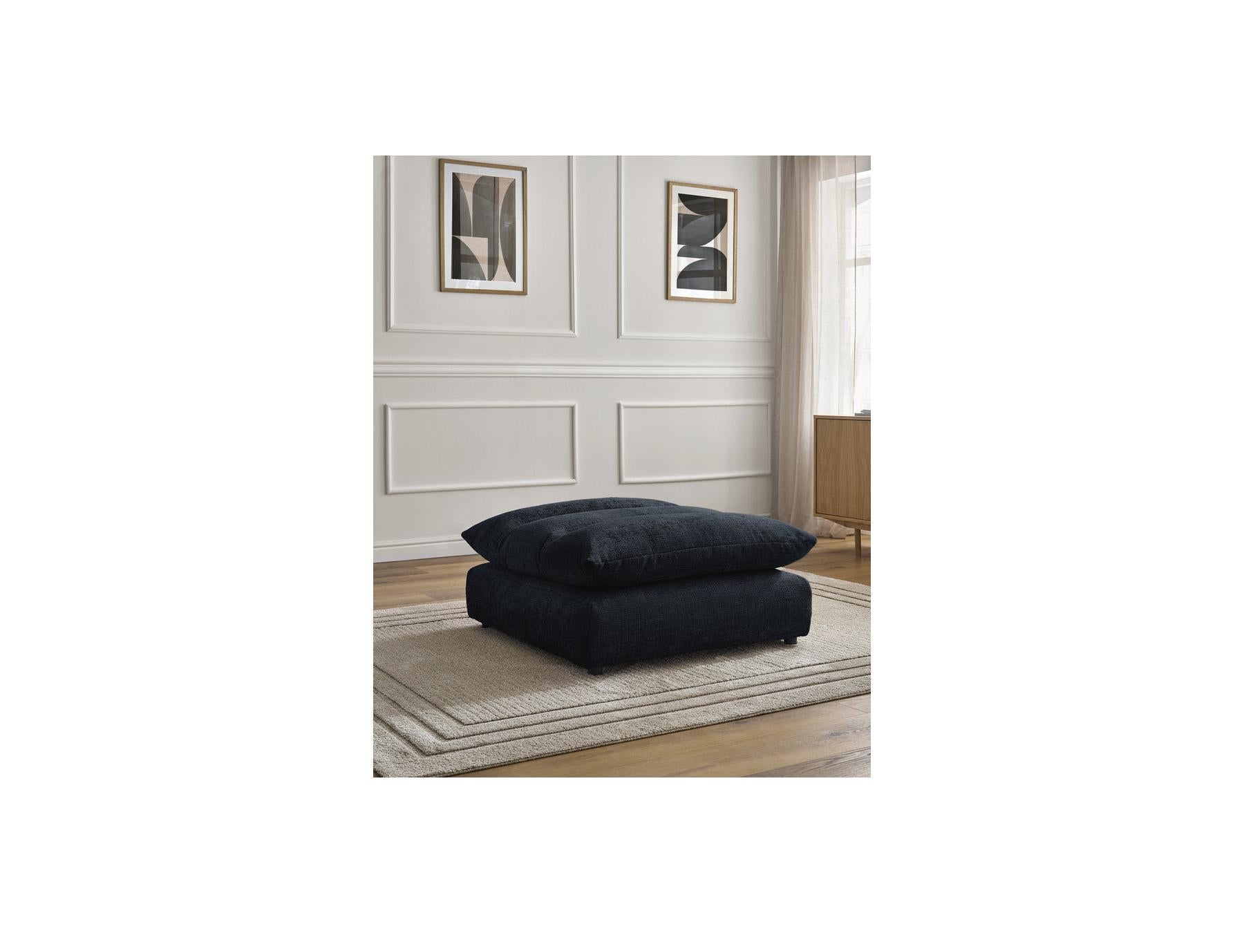 Neil - Pouf - Tissu Texturé