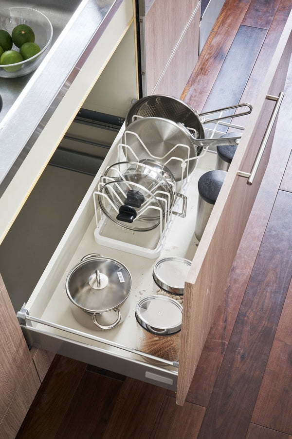 Extensible Lid & Pan Support - Tower - White