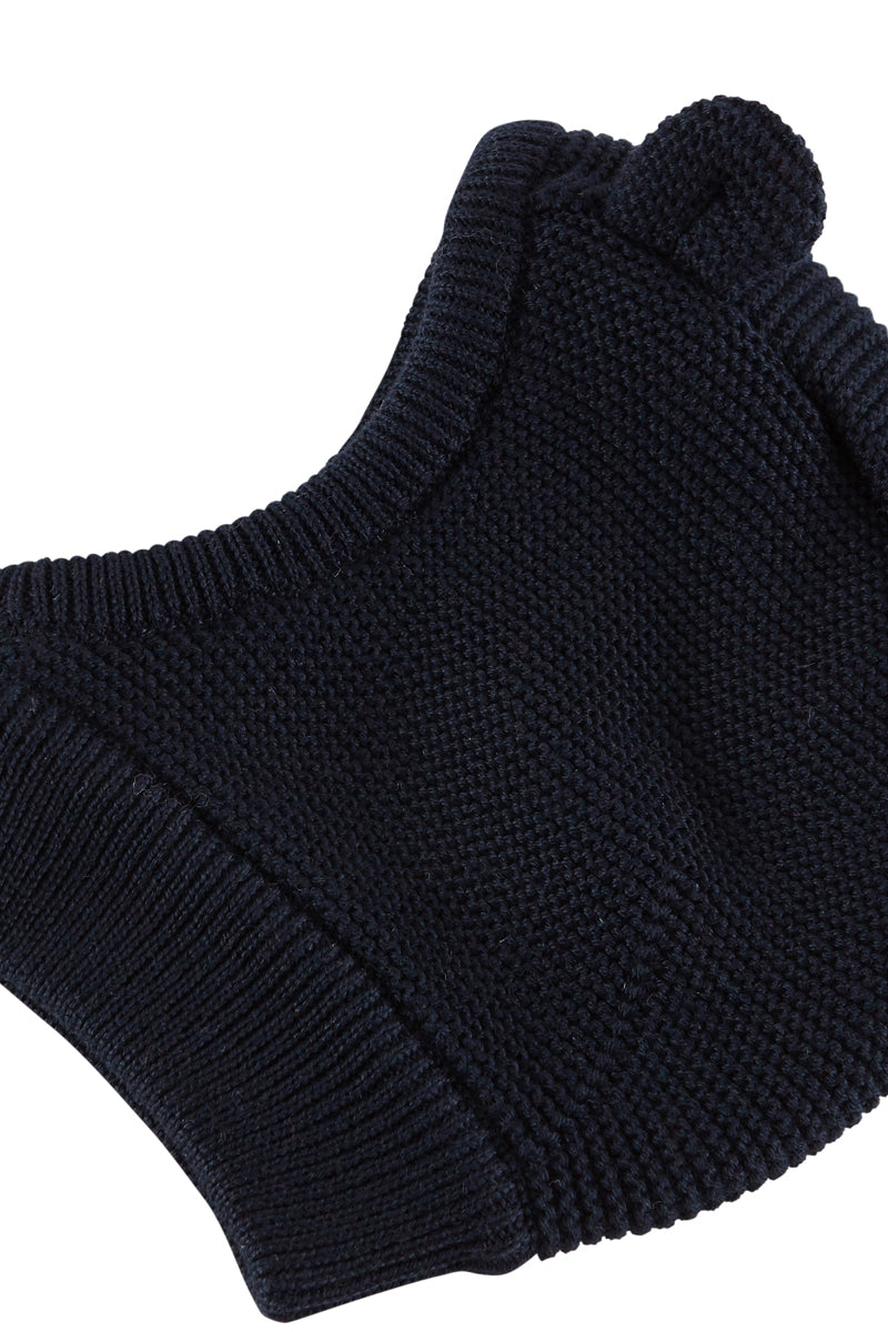 Cagoule À Oreilles - Bleu Marine - Bébé Garçon