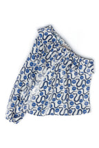 The Emy Blue Snake Blouse