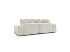 Voltaire - Canapé D'Angle Fixe Réversible - Tissu Chiné