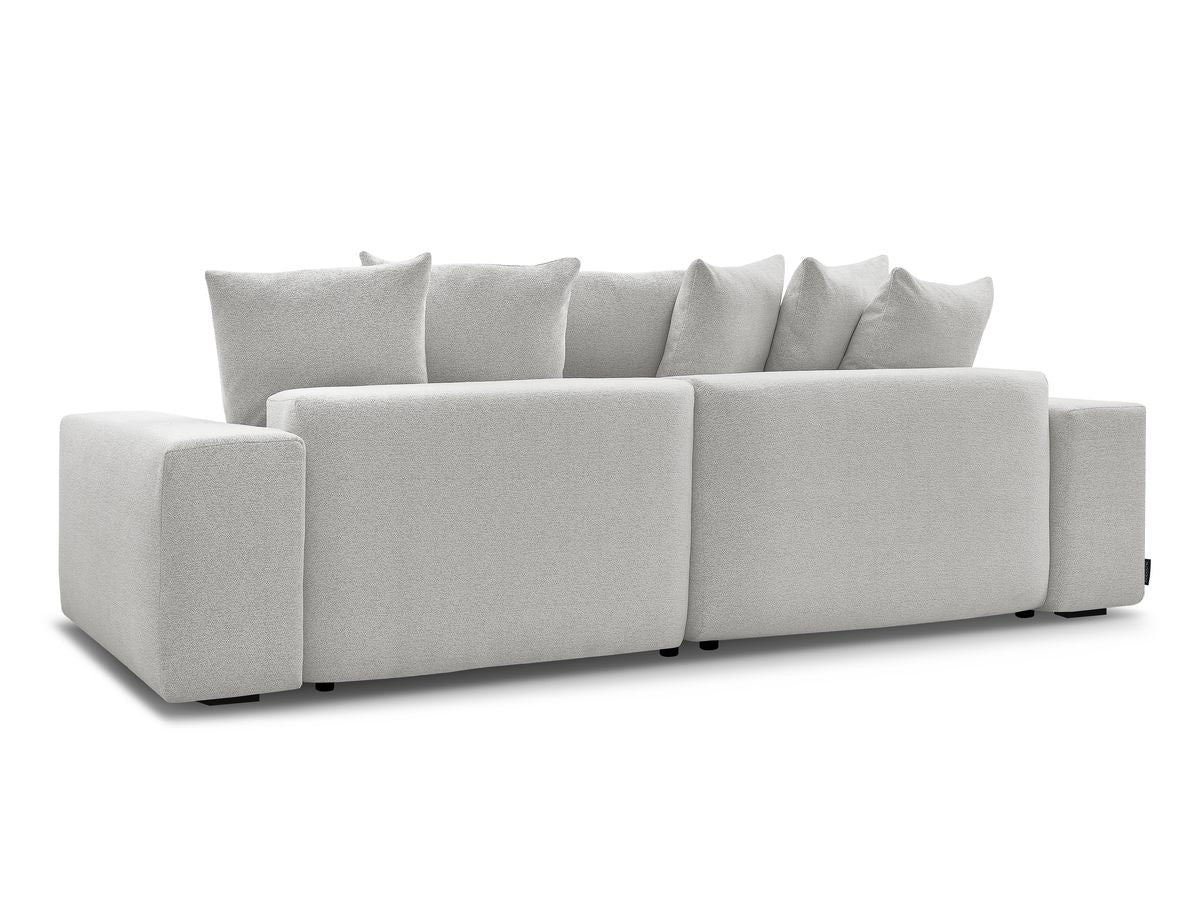 Voltaire - Canapé D'Angle Fixe Réversible - Tissu Chiné