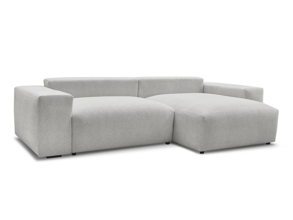 Voltaire - Canapé D'Angle Fixe Réversible - Tissu Chiné