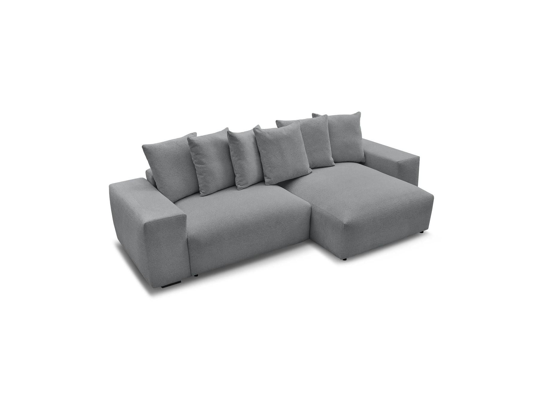 Voltaire - Canapé D'Angle Fixe Réversible - Tissu Chiné