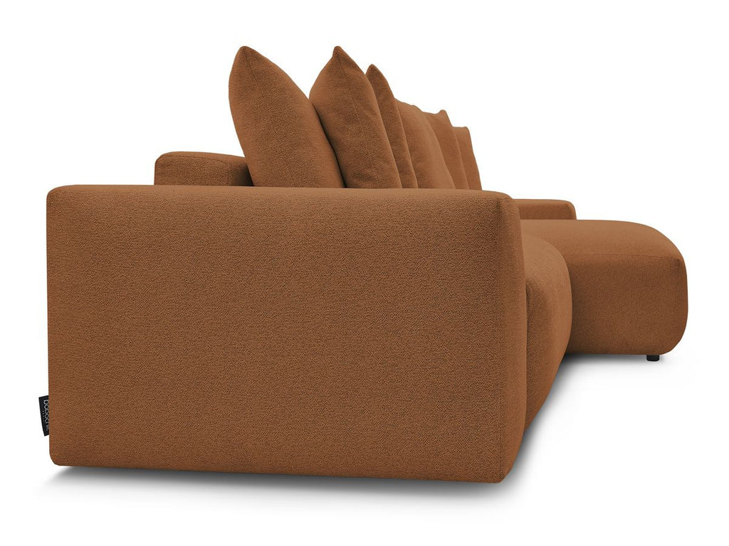 Voltaire - Canapé D'Angle Fixe Réversible - Tissu Chiné