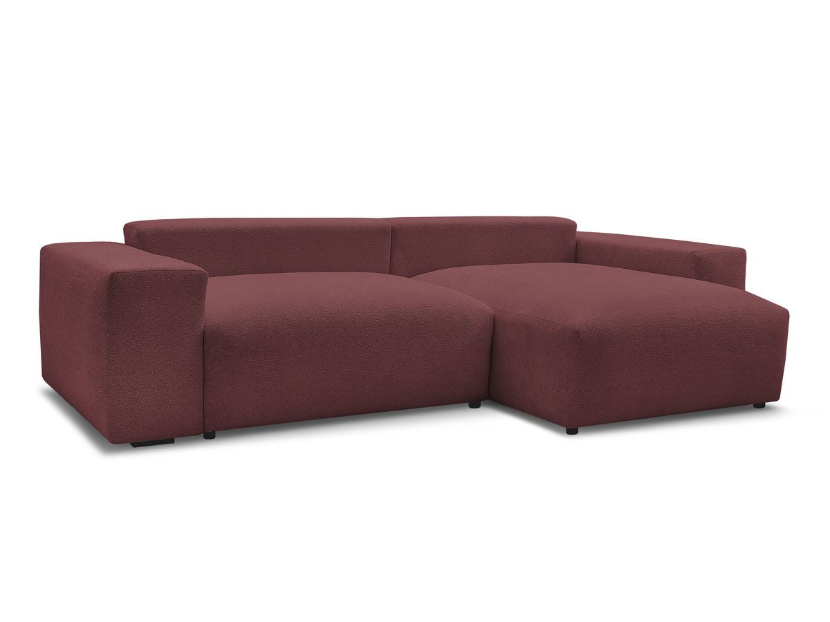 Voltaire - Canapé D'Angle Fixe Réversible - Tissu Chiné