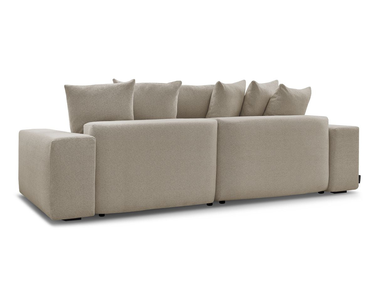Voltaire - Canapé D'Angle Fixe Réversible - Tissu Chiné