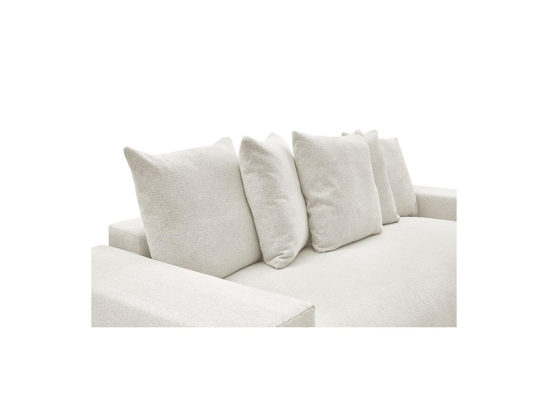 Voltaire - Canapé Droit Convertible Coffre - Tissu Chiné