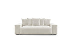 Voltaire - Canapé Droit Convertible Coffre - Tissu Chiné