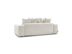 Voltaire - Canapé Droit Convertible Coffre - Tissu Chiné