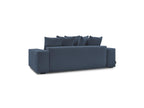 Voltaire - Canapé Droit Convertible Coffre - Tissu Chiné