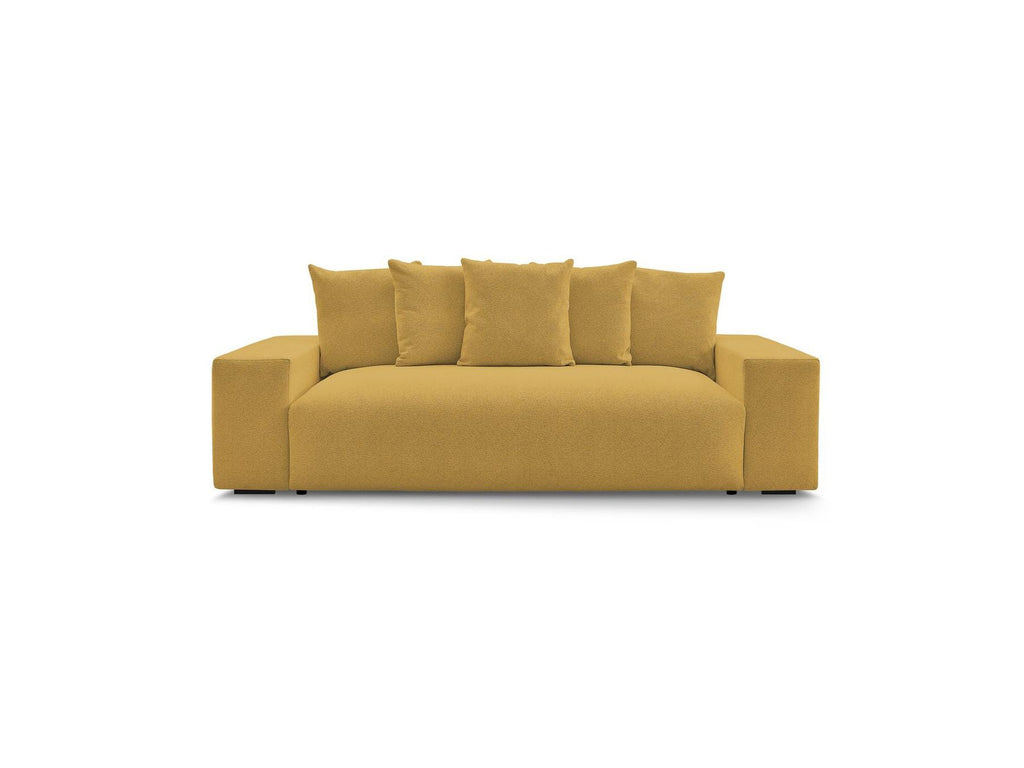 Voltaire - Canapé Droit Convertible Coffre - Tissu Chiné