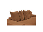 Voltaire - Canapé Droit Convertible Coffre - Tissu Chiné