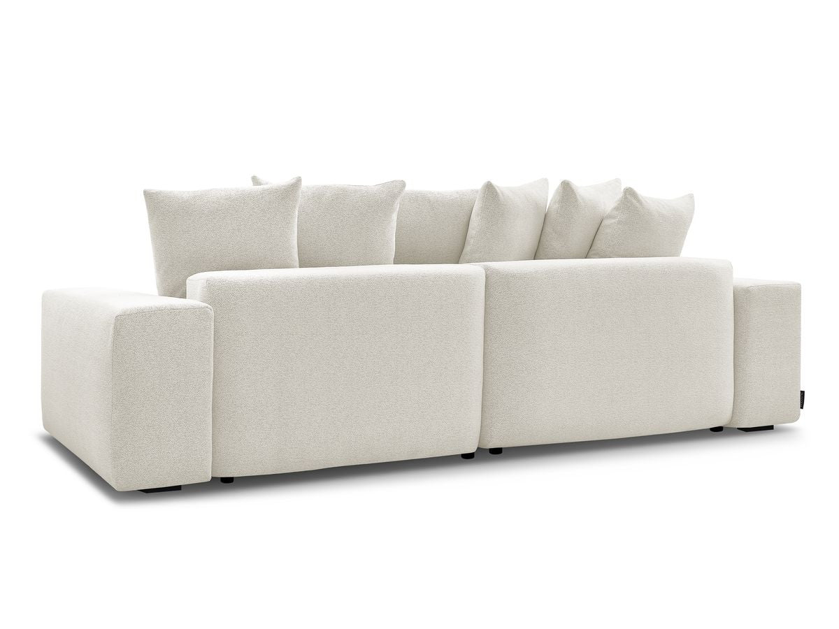 Voltaire - Canapé D'Angle Convertible Réversible Coffre - Tissu Chiné