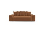 Voltaire - Canapé Droit Convertible Coffre - Tissu Chiné
