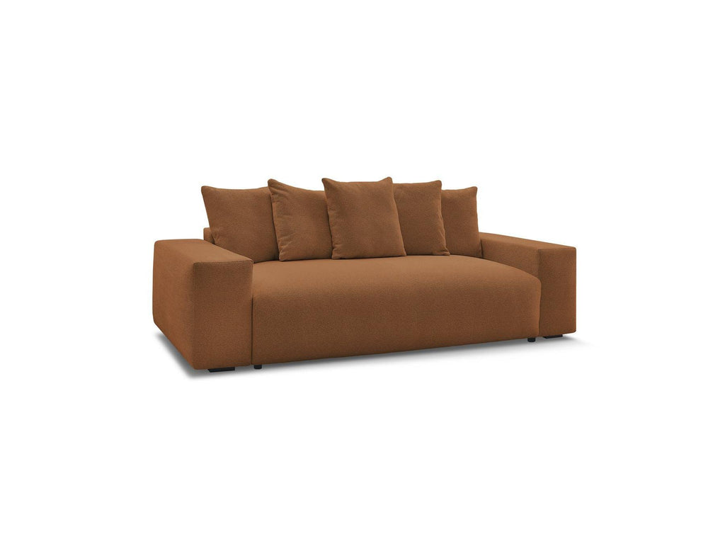 Voltaire - Canapé Droit Convertible Coffre - Tissu Chiné