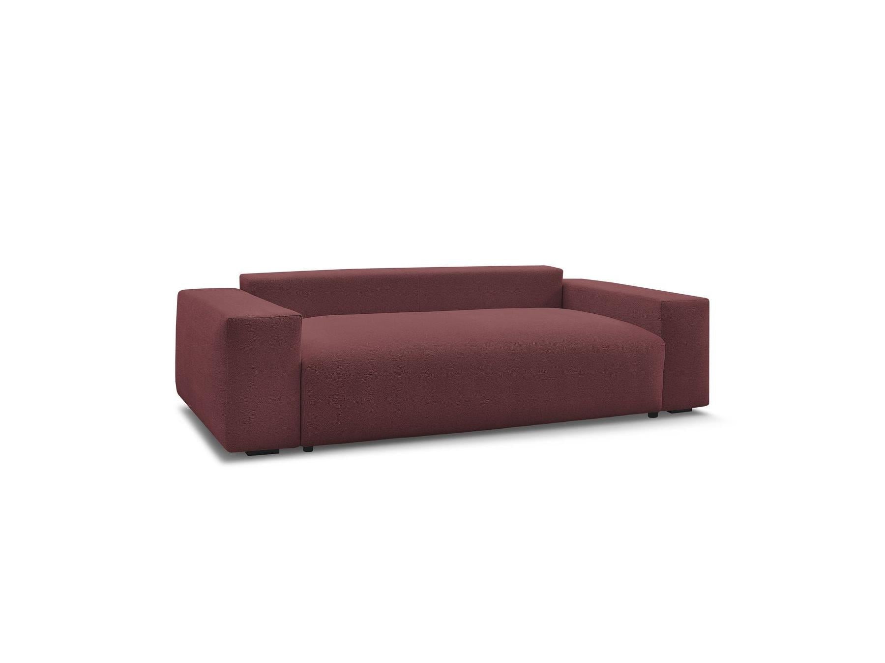 Voltaire - Canapé Droit Convertible Coffre - Tissu Chiné