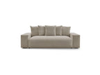 Voltaire - Canapé Droit Convertible Coffre - Tissu Chiné