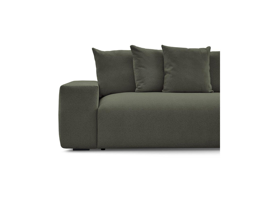 Voltaire - Canapé Droit Convertible Coffre - Tissu Chiné