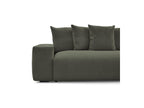 Voltaire - Canapé Droit Convertible Coffre - Tissu Chiné