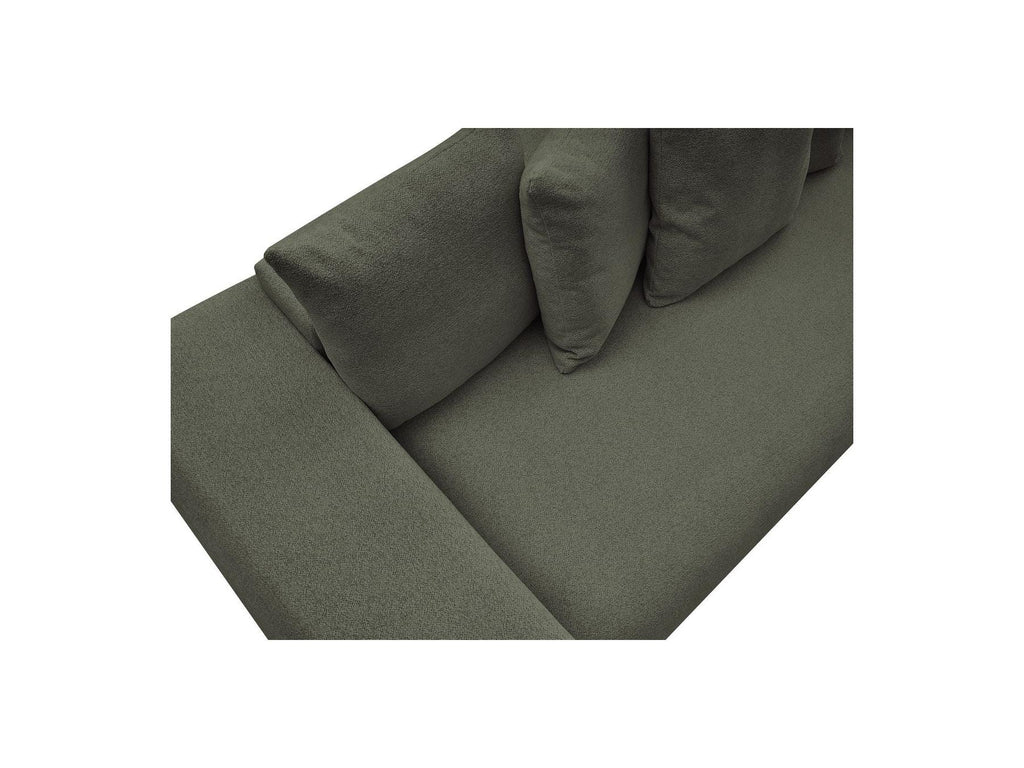 Voltaire - Canapé Droit Convertible Coffre - Tissu Chiné