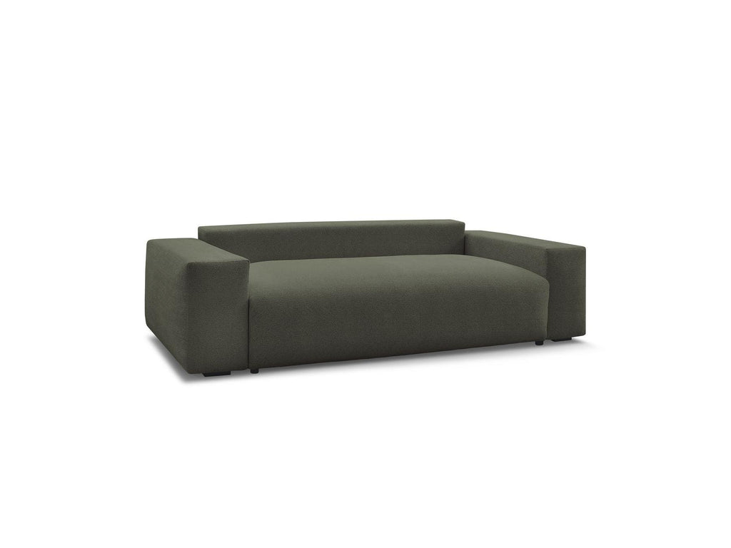 Voltaire - Canapé Droit Convertible Coffre - Tissu Chiné