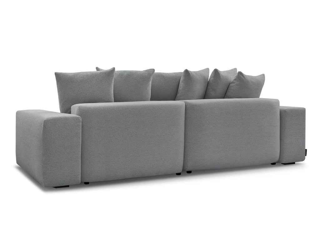 Voltaire - Canapé D'Angle Convertible Réversible Coffre - Tissu Chiné