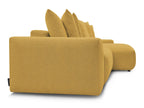 Voltaire - Canapé D'Angle Convertible Réversible Coffre - Tissu Chiné
