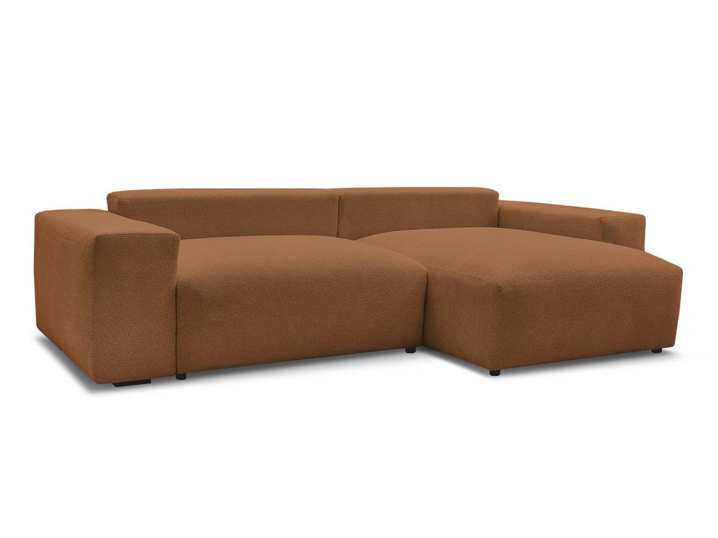 Voltaire - Canapé D'Angle Convertible Réversible Coffre - Tissu Chiné
