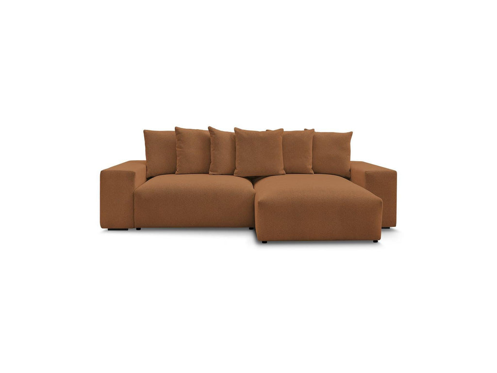 Voltaire - Canapé D'Angle Convertible Réversible Coffre - Tissu Chiné