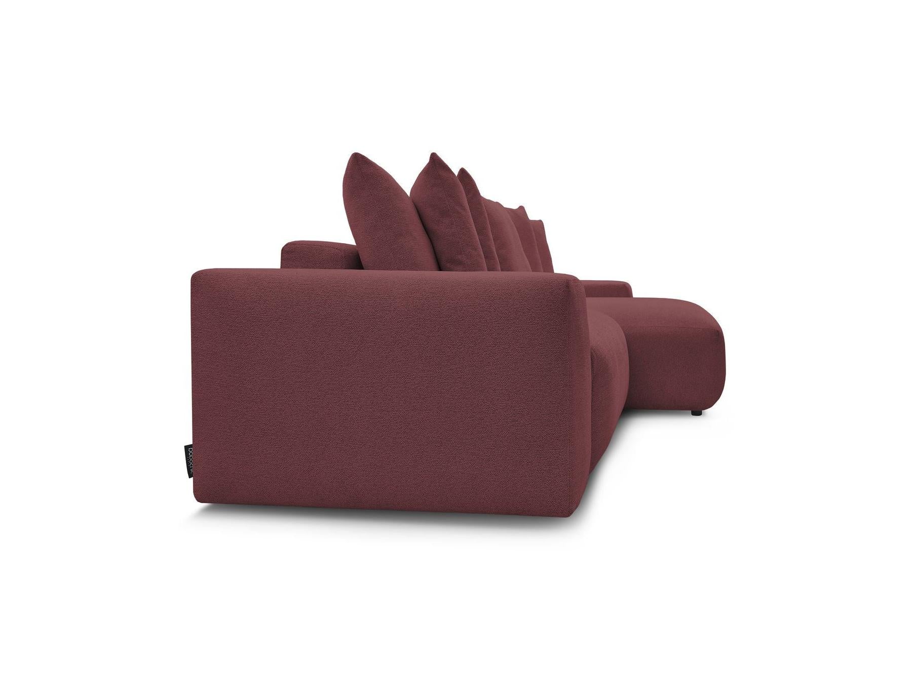 Voltaire - Canapé D'Angle Convertible Réversible Coffre - Tissu Chiné