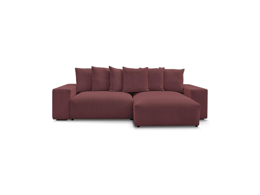 Voltaire - Canapé D'Angle Convertible Réversible Coffre - Tissu Chiné