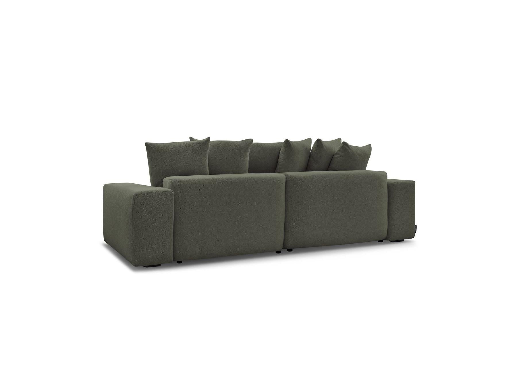 Voltaire - Canapé D'Angle Convertible Réversible Coffre - Tissu Chiné