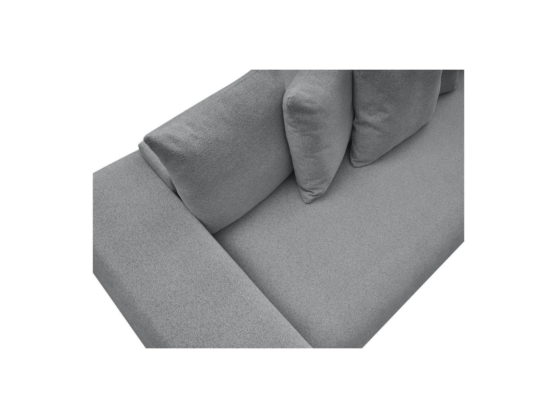 Voltaire - Canapé Droit Convertible Coffre - Tissu Chiné