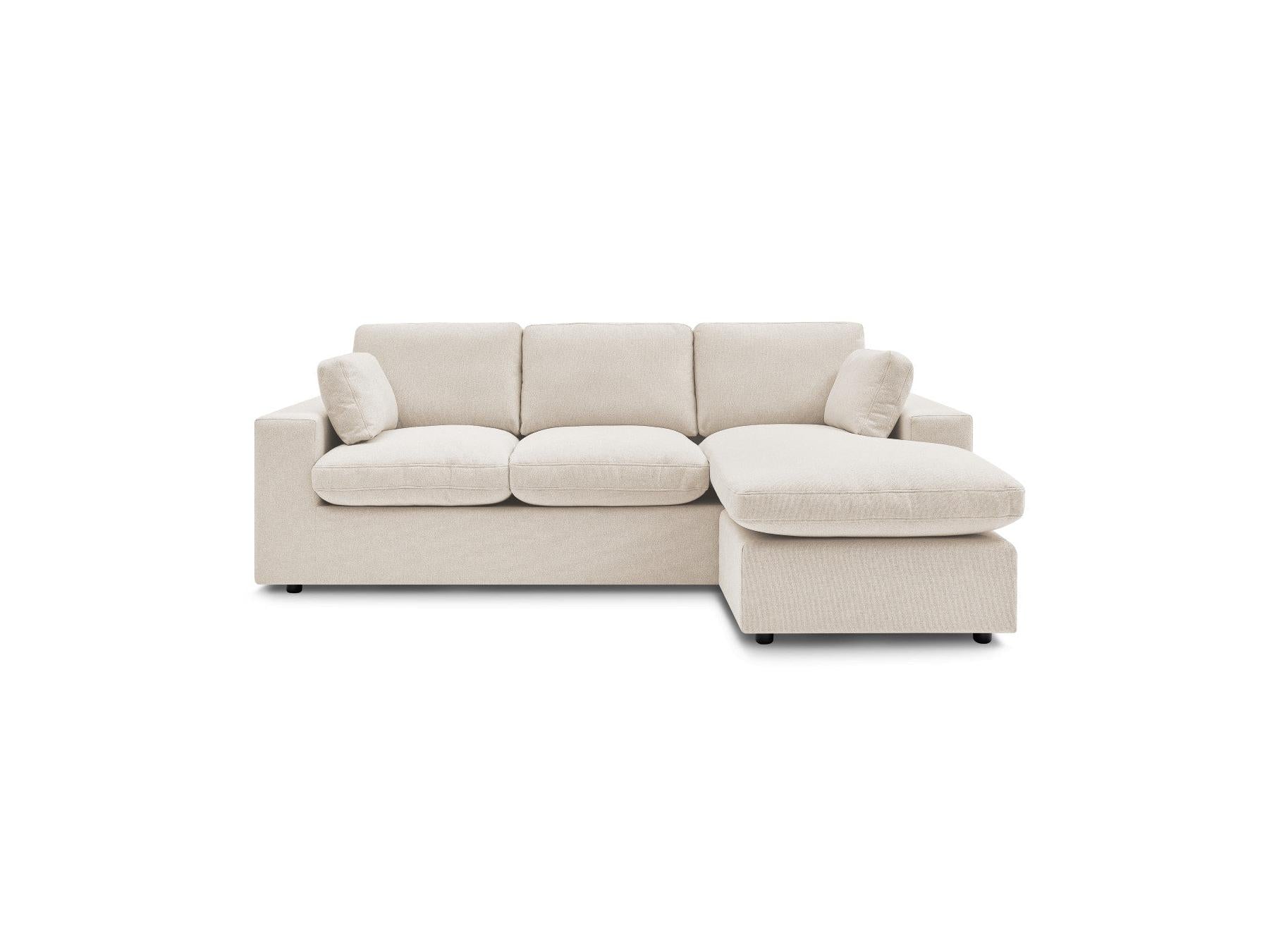 Belair - Canapé D'Angle Fixe Réversible Compact - Tissu