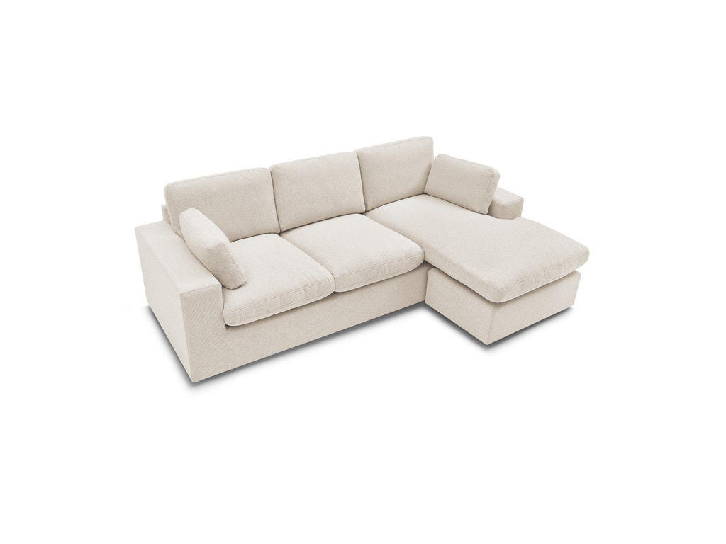 Belair - Canapé D'Angle Fixe Réversible Compact - Tissu