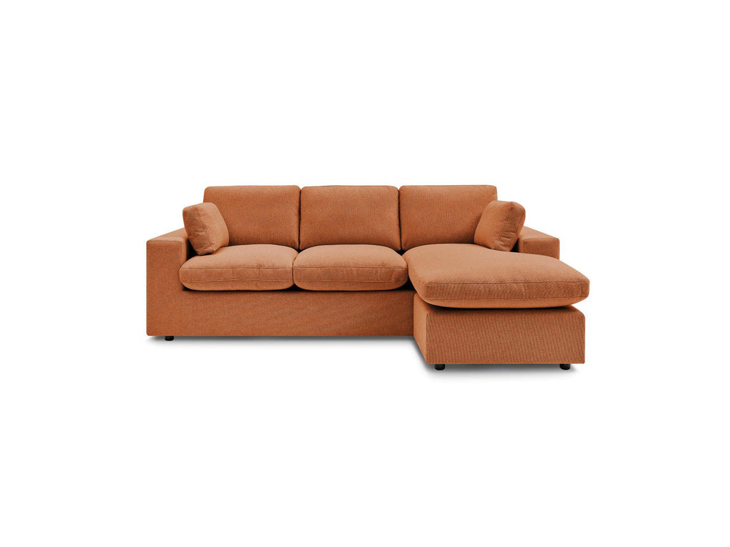 Belair - Canapé D'Angle Fixe Réversible Compact - Tissu