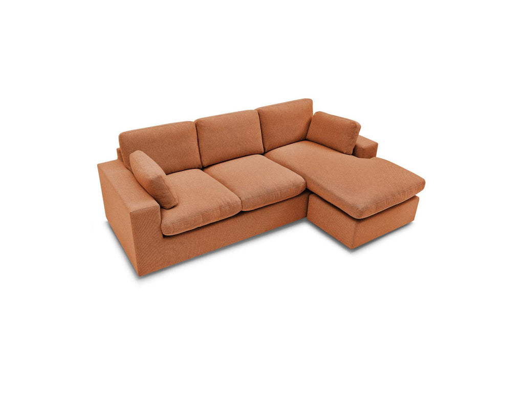 Belair - Canapé D'Angle Fixe Réversible Compact - Tissu