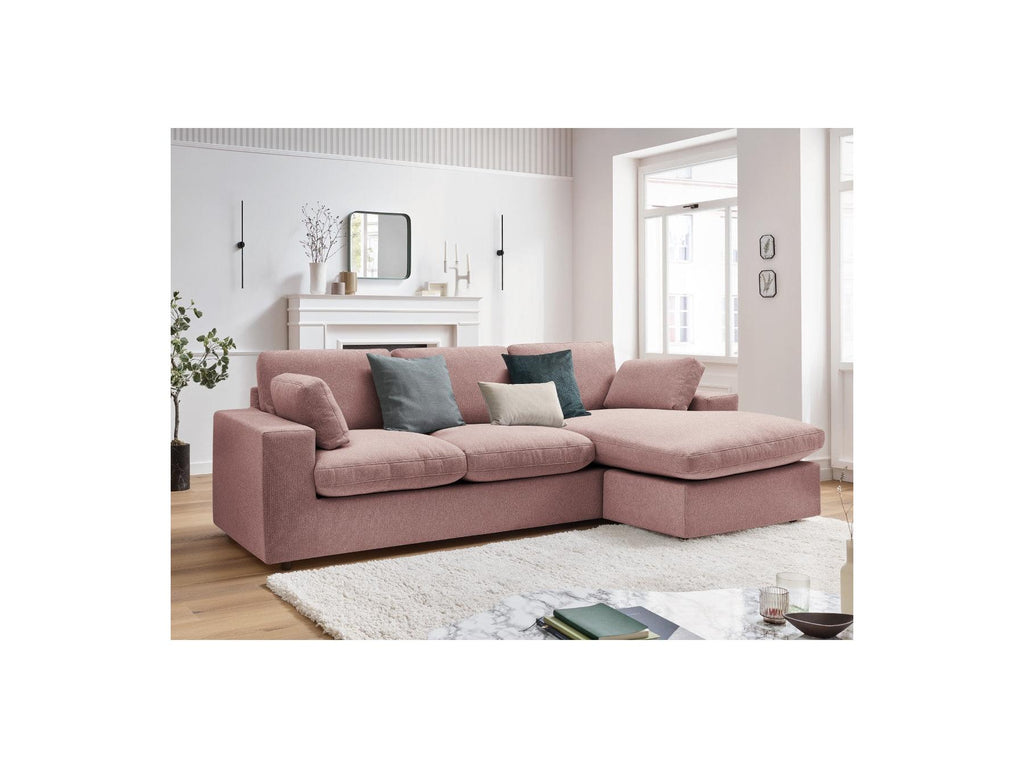 Belair - Canapé D'Angle Fixe Réversible Compact - Tissu