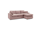 Belair - Canapé D'Angle Fixe Réversible Compact - Tissu