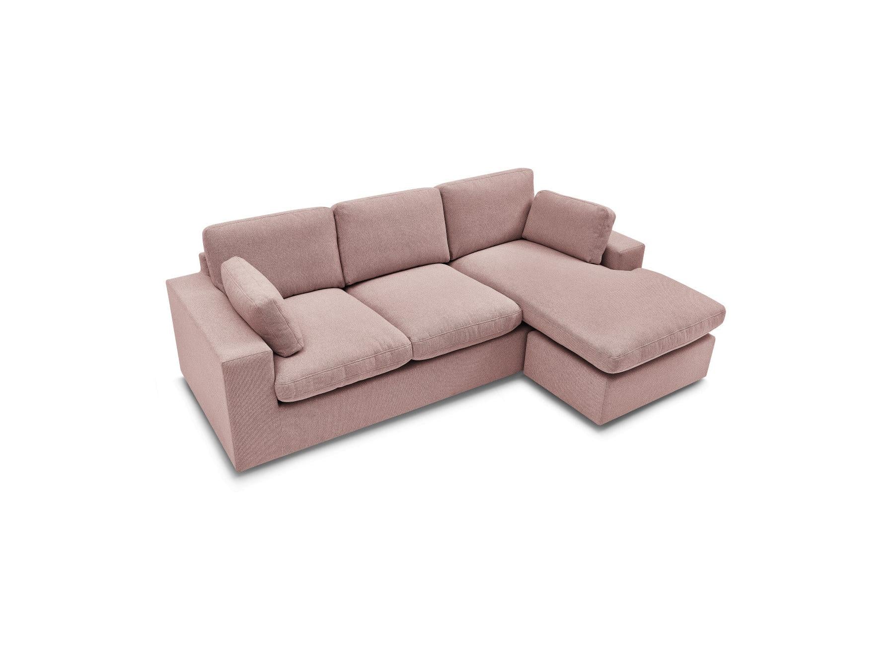 Belair - Canapé D'Angle Fixe Réversible Compact - Tissu