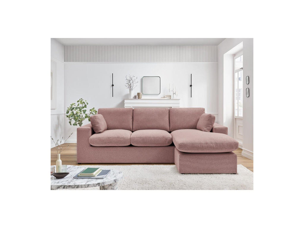 Belair - Canapé D'Angle Fixe Réversible Compact - Tissu