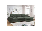 Belair - Canapé D'Angle Fixe Réversible Compact - Tissu