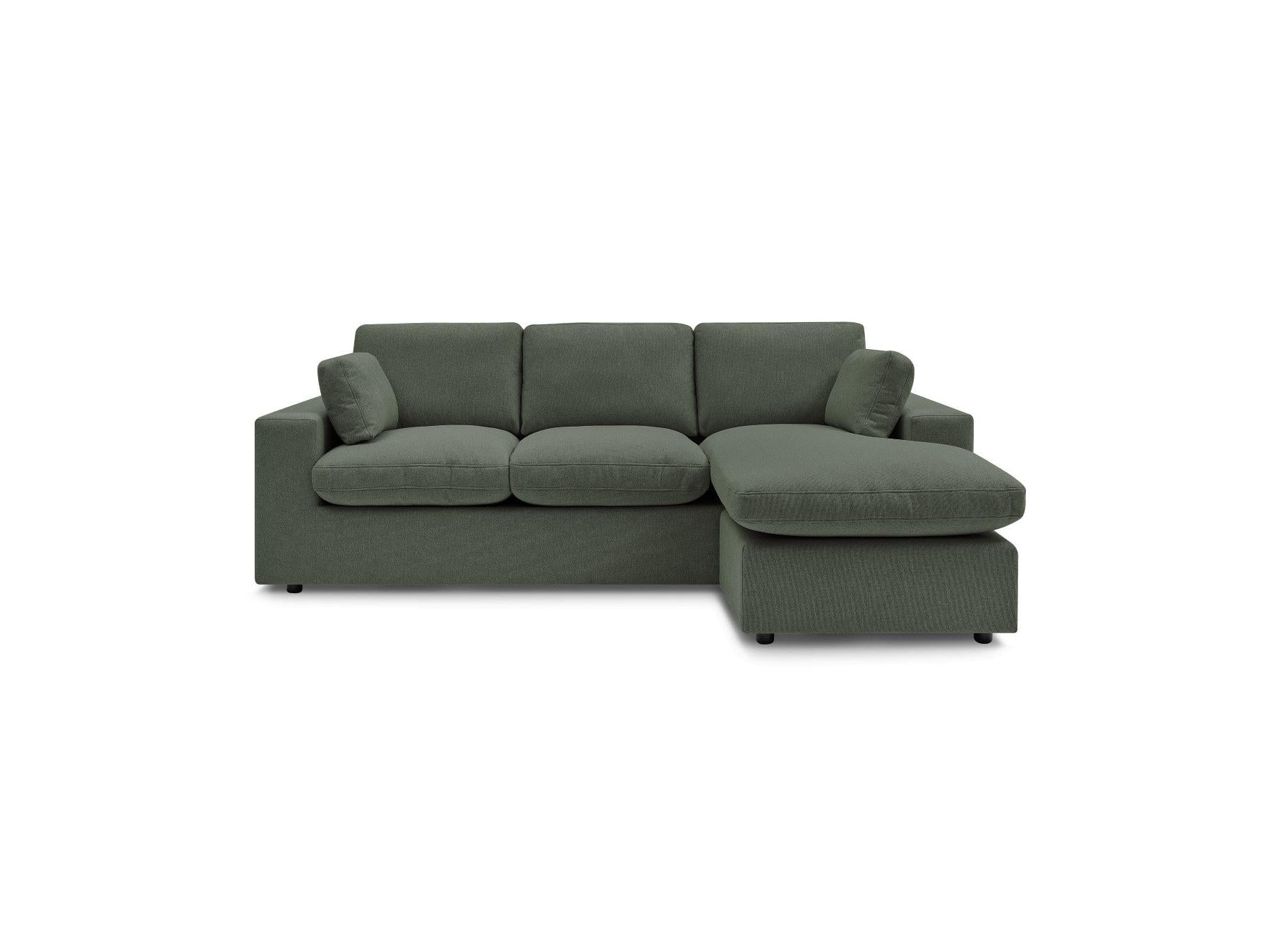 Belair - Canapé D'Angle Fixe Réversible Compact - Tissu
