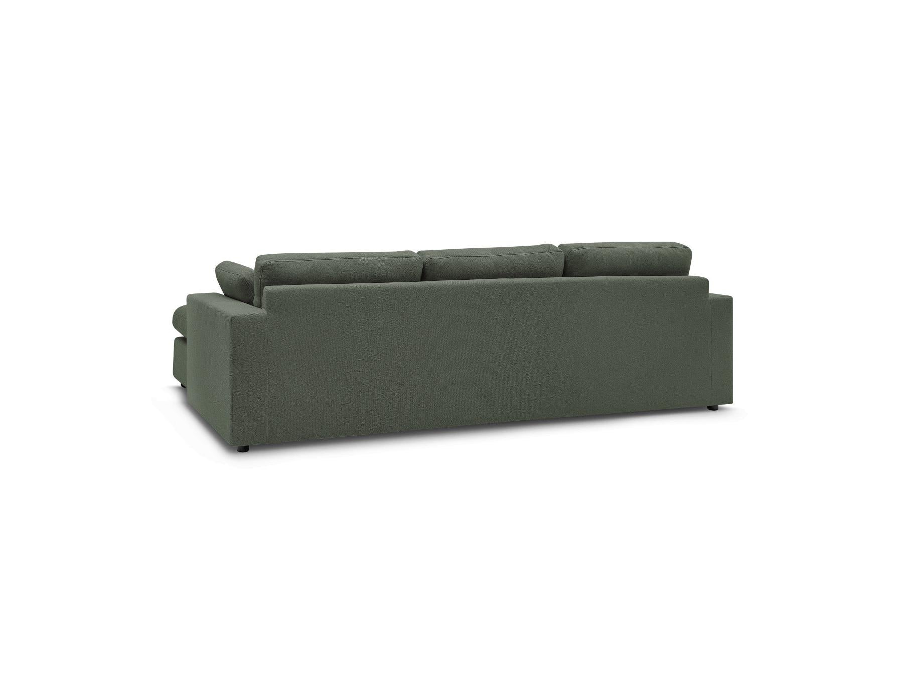 Belair - Canapé D'Angle Fixe Réversible Compact - Tissu
