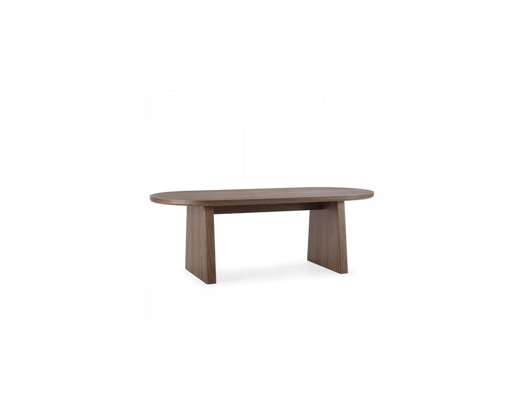 Pablo - Table À Manger Ovale - Placage Noyer