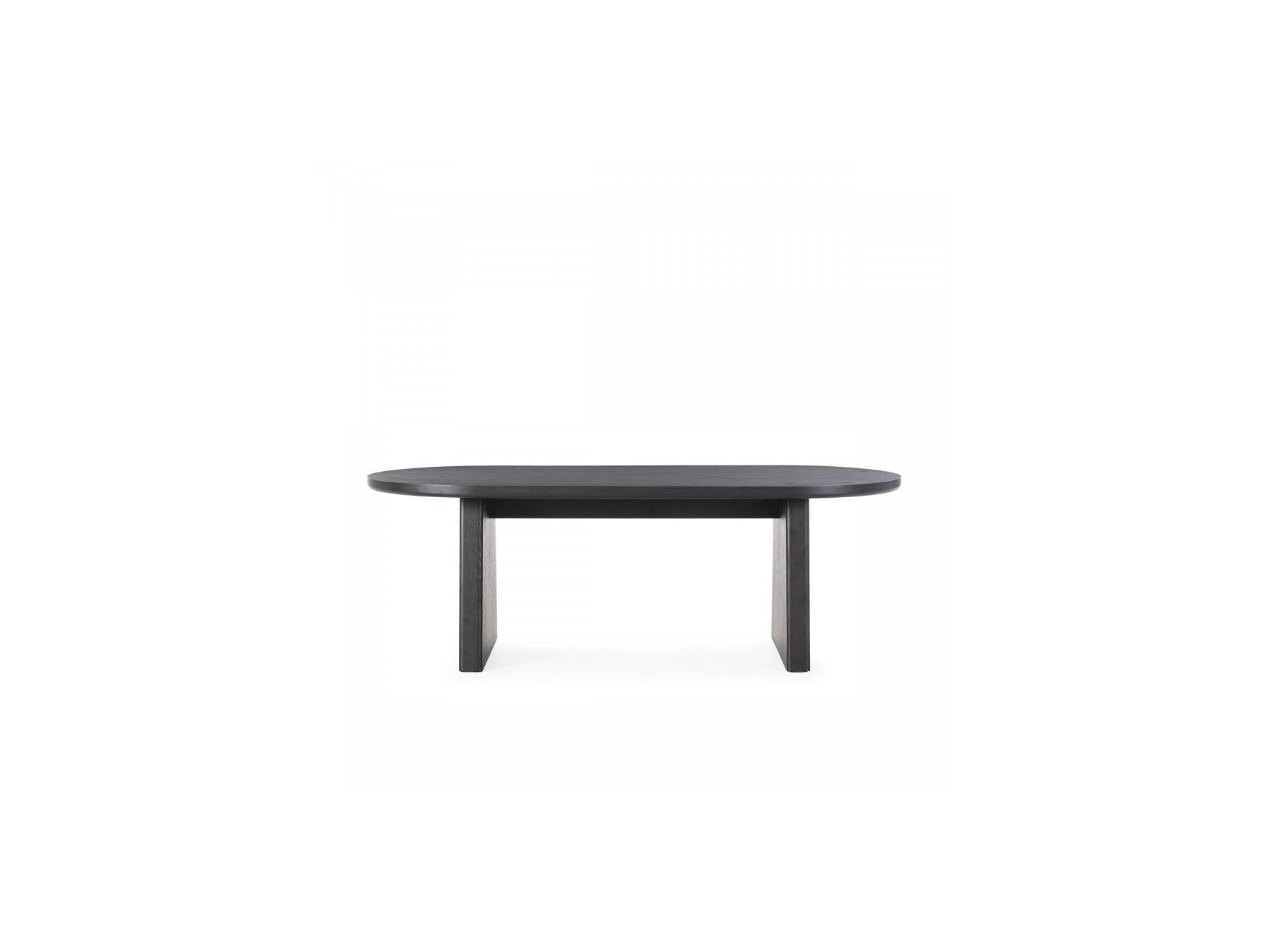 Pablo - Table À Manger Ovale - Placage Noyer